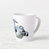 Cartoon Flugzeug Milchtasse (Rechte Ecke)