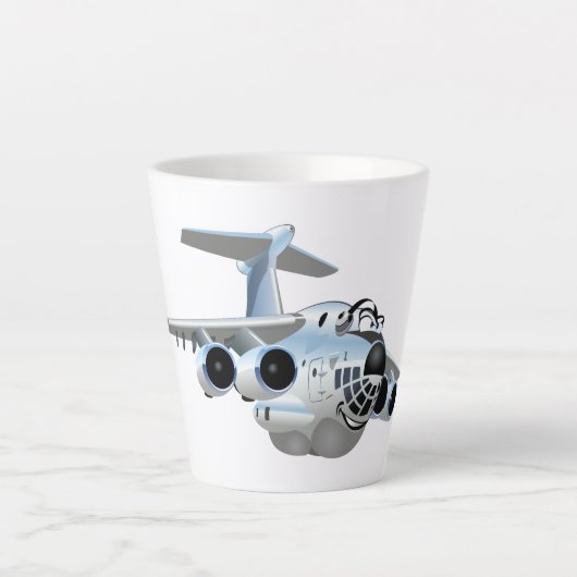 Cartoon Flugzeug Milchtasse (Vorderseite)