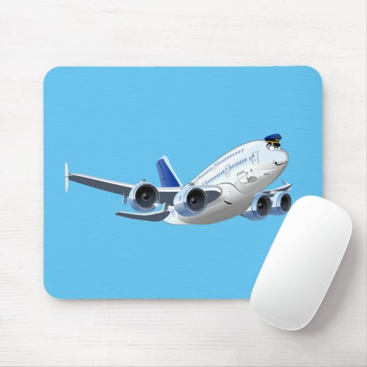 Cartoon Flugzeug Mousepad (Mit Mouse)