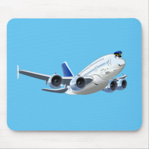 Cartoon Flugzeug Mousepad