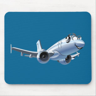 Cartoon Flugzeug Mousepad