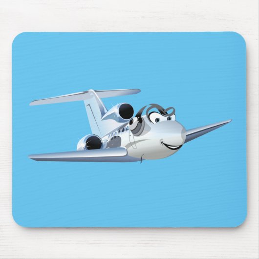 Cartoon Flugzeug Mousepad (Vorne)