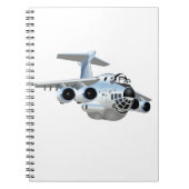 Cartoon Flugzeug Notizblock (Vorderseite)