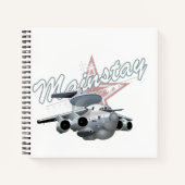 Cartoon-Flugzeug Notizblock (Vorderseite)