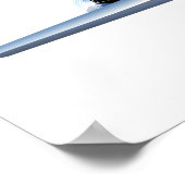 Cartoon Flugzeug Poster (Ecke)