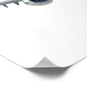 Cartoon Flugzeug Poster (Ecke)