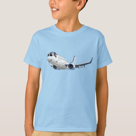 Cartoon Flugzeug T-Shirt (Vorderseite)