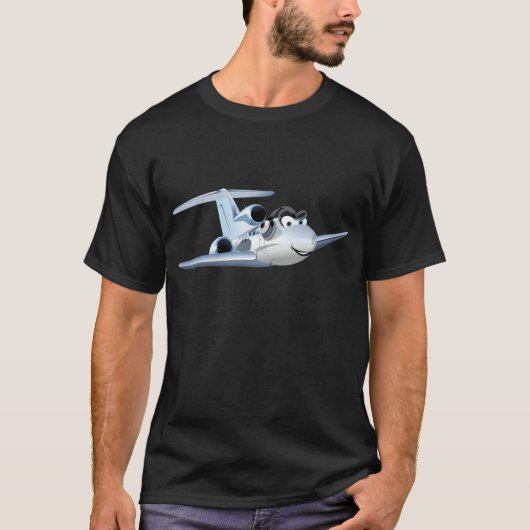Cartoon Flugzeug T-Shirt (Vorderseite)