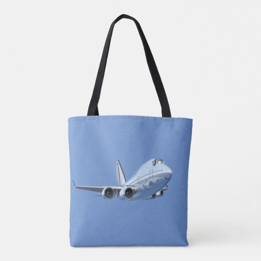 Cartoon Flugzeug Tasche (Rückseite)