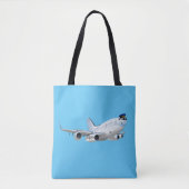 Cartoon Flugzeug Tasche (Vorderseite)