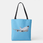 Cartoon Flugzeug Tasche (Rückseite)