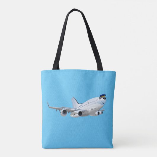Cartoon Flugzeug Tasche (Rückseite)