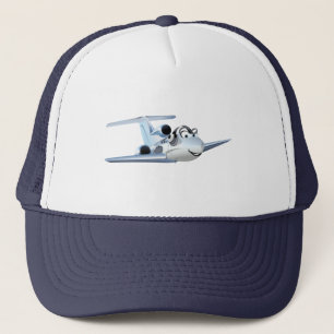 Cartoon Flugzeug Truckerkappe
