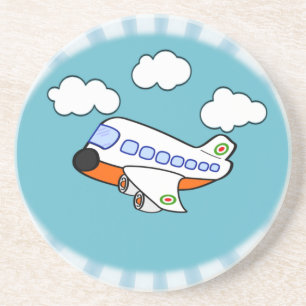 Cartoon-Flugzeug Untersetzer