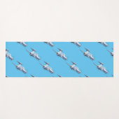 Cartoon Flugzeug Yogamatte (Vorderseite (Horizontal))