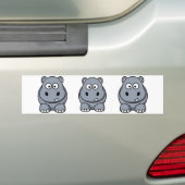 Cartoon-Flusspferd Autoaufkleber (Auf Auto)