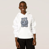 Cartoon-FlusspferdHoodie Hoodie (Vorne ganz)