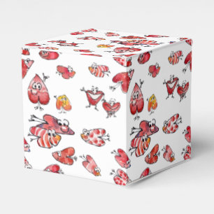 Cartoon Flying Liebe Hearts-Papierfeld Geschenkschachtel