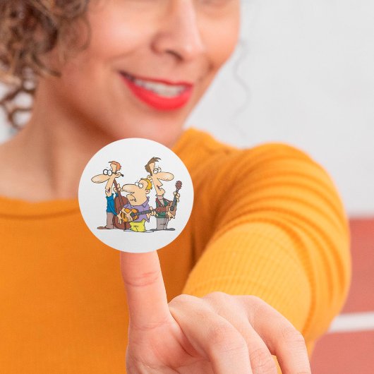 Cartoon Folk Trio Stickers