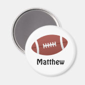 Cartoon Football personalisierter Name Magnet (Vorderseite/Rückseite)