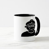 Cartoon Football Tasse für Grand Ma (VorderseiteRechts)