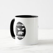 Cartoon Football Tasse für Ihre Nachbarin (Vorderseite Links)