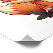 Cartoon-Fox-Abbildung Poster (Ecke)