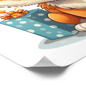 Cartoon-Fox-Abbildung Poster (Ecke)