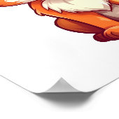 Cartoon-Fox-Abbildung Poster (Ecke)