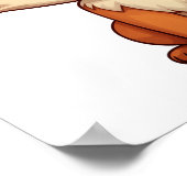 Cartoon-Fox-Abbildung Poster (Ecke)
