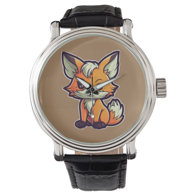CARTOON FOX ARMBANDUHR (Vorderseite)
