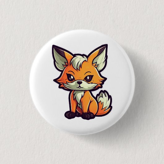 CARTOON FOX BUTTON (Vorderseite)