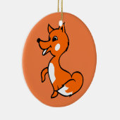 Cartoon Fox Keramik Ornament (Rechts)