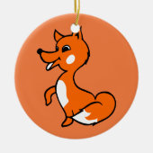 Cartoon Fox Keramik Ornament (Vorne)