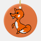 Cartoon Fox Keramik Ornament (Hinten)