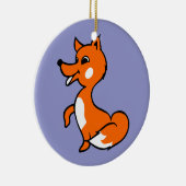 Cartoon Fox Keramik Ornament (Rechts)