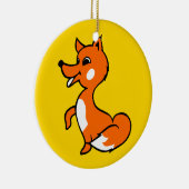 Cartoon Fox Keramik Ornament (Rechts)