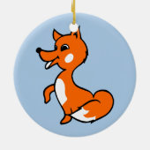 Cartoon Fox Keramikornament (Hinten)