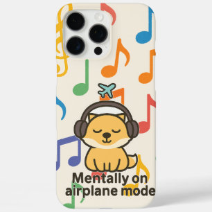Cartoon Fox Sticker   Mental im Flugzeugmodus iPhone 16 Pro Max Hülle