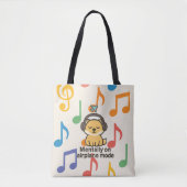 Cartoon Fox Sticker | Mental im Flugzeugmodus Tasche (Vorderseite)