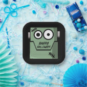 Cartoon Frankensteins MonsterHalloween Pappteller (Party)