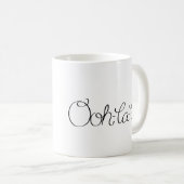 Cartoon-Franzose-Pudel Kaffeetasse (VorderseiteRechts)