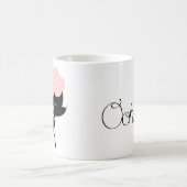 Cartoon-Franzose-Pudel Kaffeetasse (Mittel)