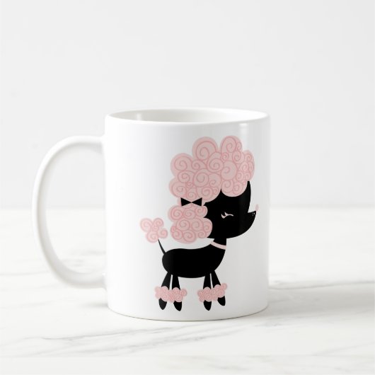 Cartoon-Franzose-Pudel Kaffeetasse (Links)