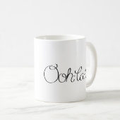 Cartoon-Franzose-Pudel Kaffeetasse (VorderseiteRechts)