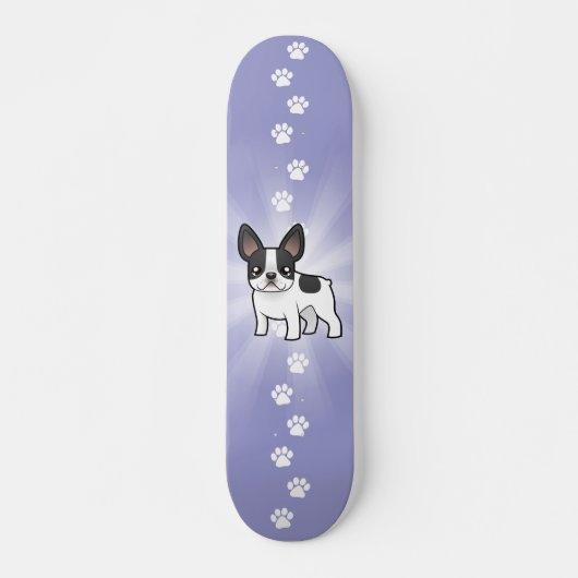 Cartoon-französische Bulldogge Skateboard (Vorne)