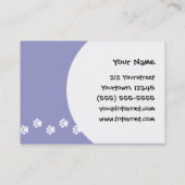 Cartoon-französische Bulldogge Visitenkarte (Rückseite)