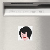 Cartoon Frau Magnet (In Situ (Geschirrspüler))