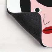 Cartoon Frau Mousepad (Ecke)