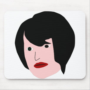 Cartoon Frau Mousepad